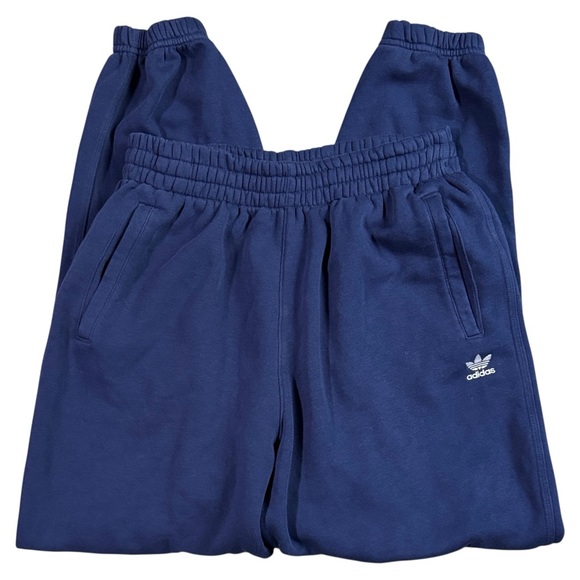 Adidas Adicolor Essentials Fleece Joggers Sweatpants Navy Men’s M - Picture 3 of 12